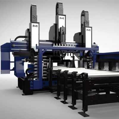 Automated, Robotic Beam-Cutting Machine With Seamless Drilli...