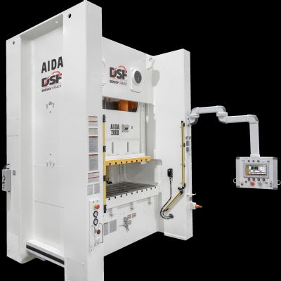 Stamping Prog.-Die Parts on 300-Ton Straightside Servo Press