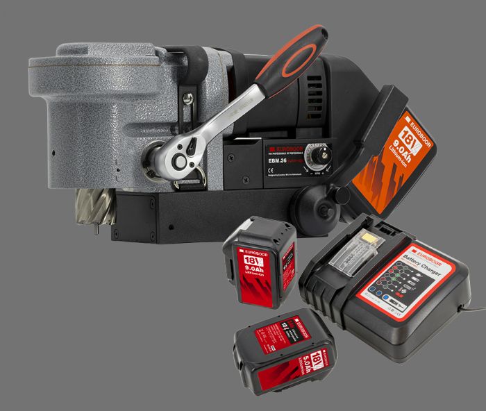 Euroboor-cordless-low-profile-magnetic-drilling-machine-FABTECH-2025