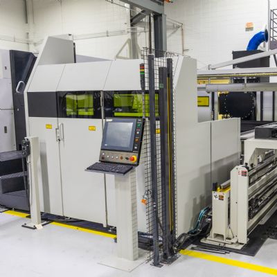 High-Capacity Punch-Laser Combo Machine and Sorting Automati...
