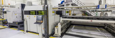 High-Capacity Punch-Laser Combo Machine and Sorting Automation