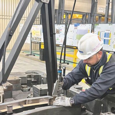 Ergonomic Grinding Arm Supports Die Maintenance