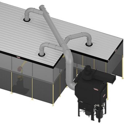 Fume-Extraction Hood for Large-Scale Automated and Manu...