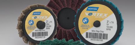 Mini Flap Discs Deburr, Blend and Finish in Hard-to-Reach Areas