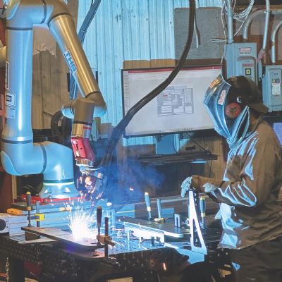 Throughput Gains via Cobot Welding
